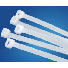 Packet Of 100, Cable Tie 4.8 x 200mm 8 inch White