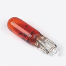Box Of 10, 12V 1.2W W2x4.6D 5mm Red Glass